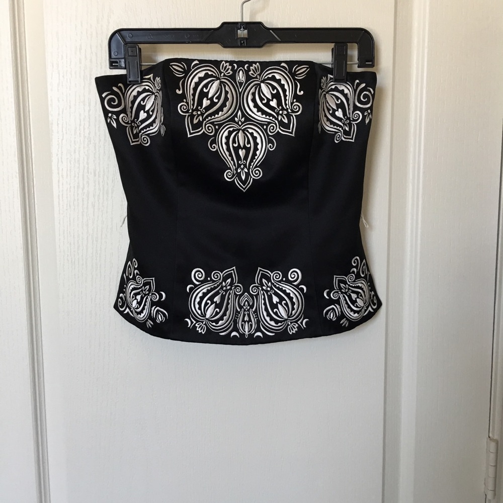 Bustier from black and white store.